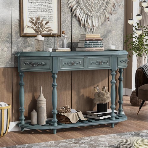 Vintage entryway console table - entryway,