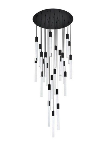 Crystal pendant chandelier - chandelier, 25